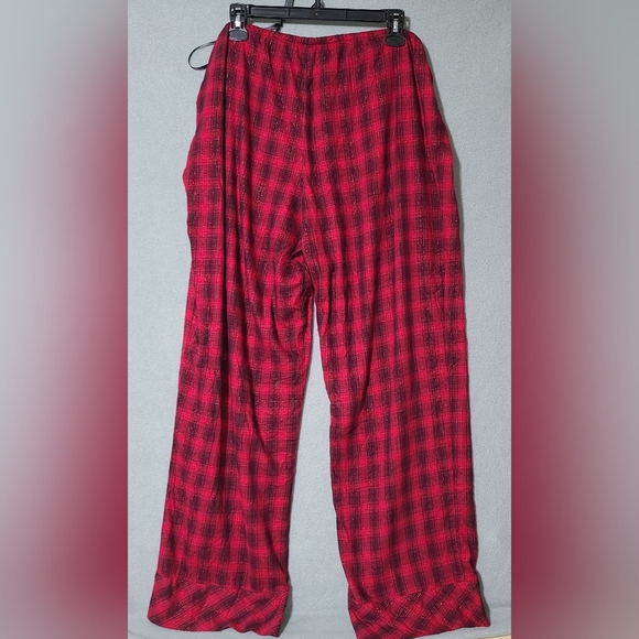 VICTORIA'S SECRET Women's Red Plaid Pajama Pants Drawstring Waist - Size‎ XL - Picture 3 of 7